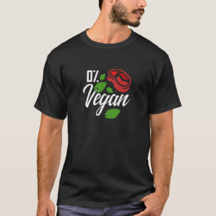 Vintag Null Prozent Veganes Abendessen T-Shirt