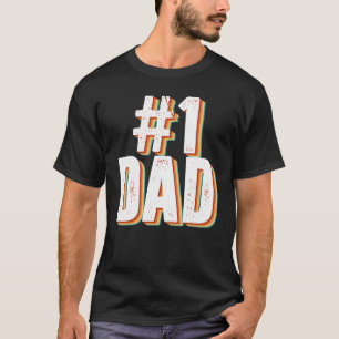 Vintag Nummer eins stolzer Vater Vatertag vom Sohn T-Shirt