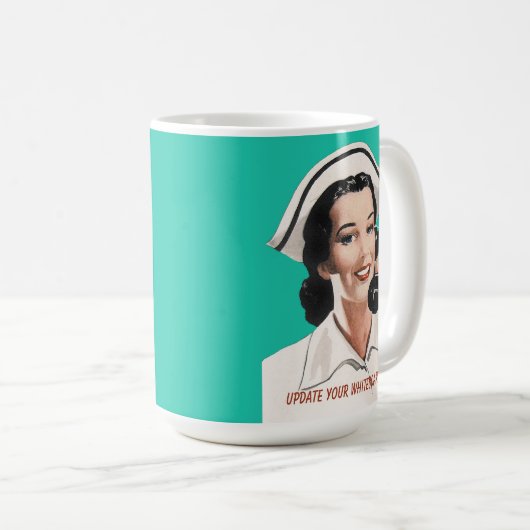 Vintag Nurse Funny Advice Tasse (VorderseiteRechts)