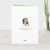 Vintag Nurse Funny Birthday Card Karte (Rückseite)