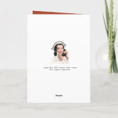 Vintag Nurse Funny Birthday Card Karte (Rückseite)