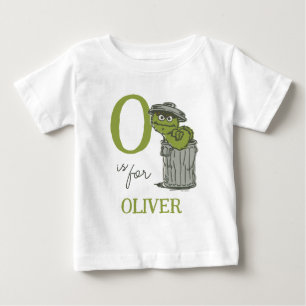 Vintag - O ist für Oscar Name hinzufügen Baby T-shirt