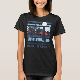 Vintag Oahu Hawaii Hawaiian Beach 80er Surf Surfer T-Shirt