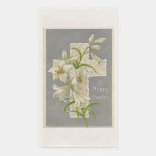 Vintag Oaster Lilies Guest Paper Napkin Serviette