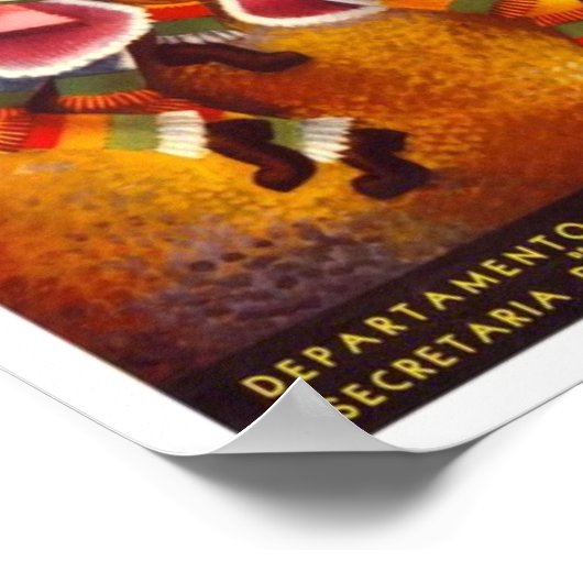 Vintag Oaxaca, Mexiko Reiseplakat Poster (Ecke)