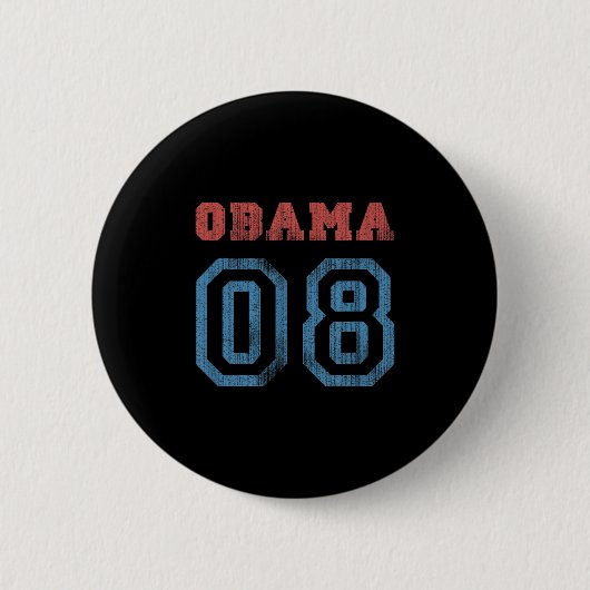 Vintag Obama 08 Button (Vorderseite)