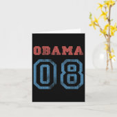 Vintag Obama 08 Karte (Gelbe Blume)