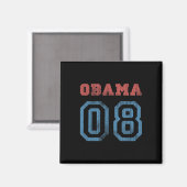 Vintag Obama 08 Magnet (Vorderseite/Rückseite)