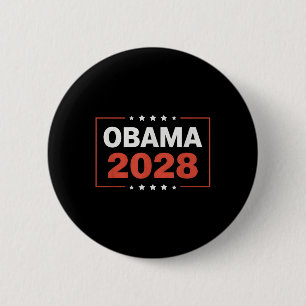 Vintag Obama 2028 Funny Political Patriotic Elect Button