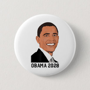 Vintag Obama 2028 Funny Political Patriotic Elect Button
