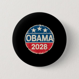Vintag Obama 2028 Funny Political Patriotic Elect Button