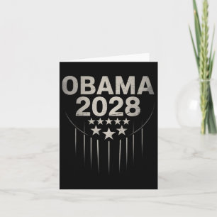 Vintag Obama 2028 Funny Political Patriotic Elect Karte