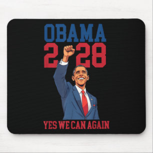 Vintag Obama 2028 Funny Political Patriotic Elect Mousepad