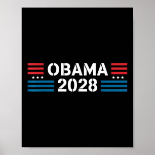 Vintag Obama 2028 Funny Political Patriotic Elect Poster