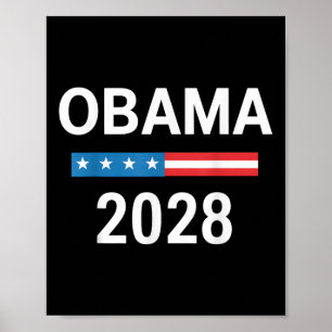 Vintag Obama 2028 Funny Political Patriotic Elect Poster