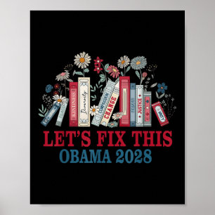 Vintag Obama 2028 Funny Political Patriotic Elect Poster