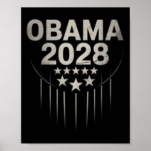 Vintag Obama 2028 Funny Political Patriotic Elect Poster