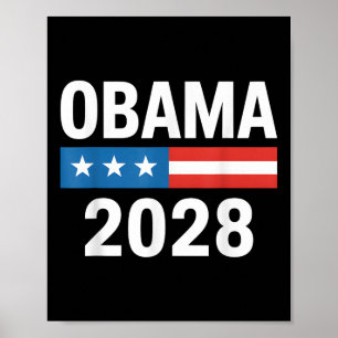 Vintag Obama 2028 Funny Political Patriotic Elect Poster