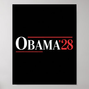 Vintag Obama 2028 Funny Political Patriotic Elect Poster