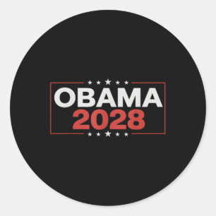 Vintag Obama 2028 Funny Political Patriotic Elect Runder Aufkleber