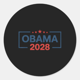 Vintag Obama 2028 Funny Political Patriotic Elect Runder Aufkleber
