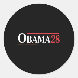Vintag Obama 2028 Funny Political Patriotic Elect Runder Aufkleber