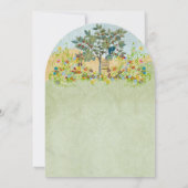 Vintag Obstbaum Love Bird Hochzeitseinladungen Einladung (Rückseite)