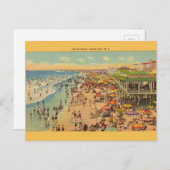 Vintag Ocean City New Jersey Postcard Postkarte (Vorne/Hinten)
