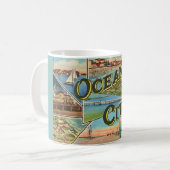 Vintag Ocean City NJ Kaffeetasse (Vorderseite Links)