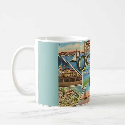 Vintag Ocean City NJ Kaffeetasse (Links)