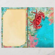 Vintag Ocean Crab Journal-Seite