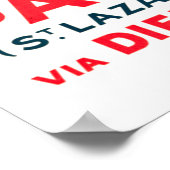 VINTAG OCEAN LINER PARIS LONDON REISE POSTER (Ecke)