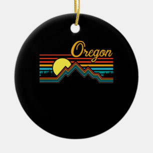 Vintag ODER Oregon Berge Abenteuer im Freien Keramik Ornament