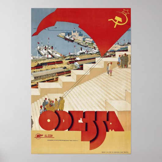 Vintag Odessa Travel Poster (Vorne)