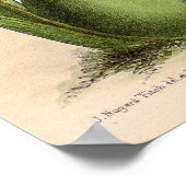 Vintag Odontoglossum Orchid Blume Poster (Ecke)