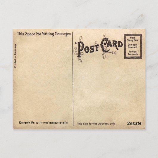 Vintag Ohio Alte Postkarte (Rückseite)