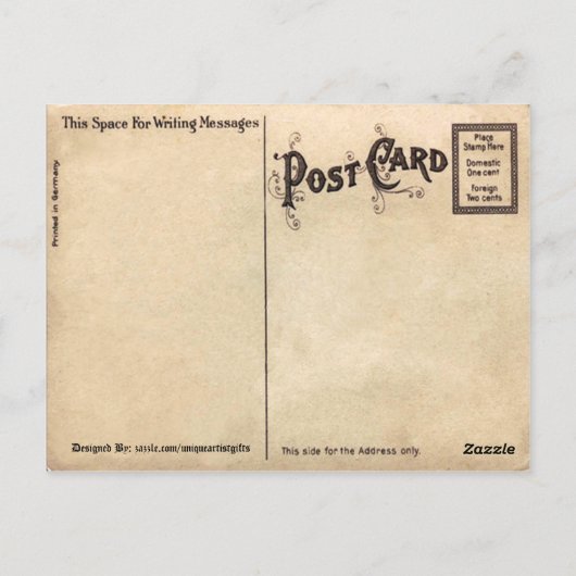 Vintag Ohio Alte Postkarte (Rückseite)