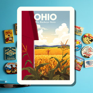 Vintag Ohio Magnet