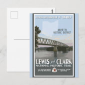 Vintag Ohio Marietta District Travel Postkarte (Vorne/Hinten)