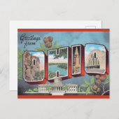 Vintag Ohio Postkarte (Vorne/Hinten)