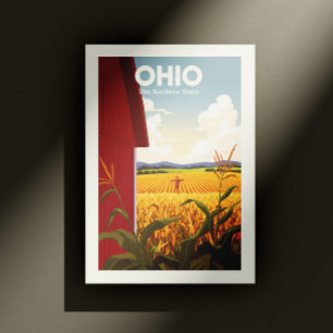 Vintag Ohio Postkarte