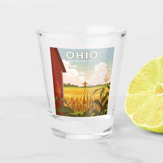 Vintag Ohio Schnapsglas (Vorderseite)
