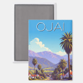 Vintag Ojai Kalifornien Magnet (Vorderseite/Rückseite)