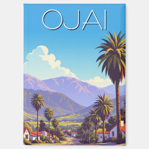 Vintag Ojai Kalifornien Magnet