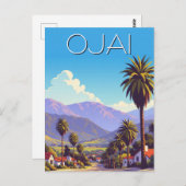 Vintag Ojai Kalifornien Postkarte (Vorne/Hinten)