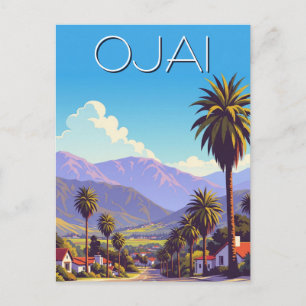 Vintag Ojai Kalifornien Postkarte