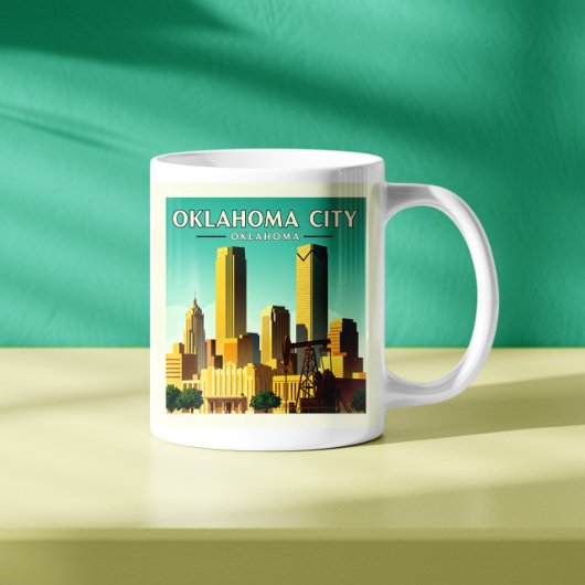 Vintag Oklahoma City Oklahoma Kaffeetasse
