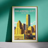 Vintag Oklahoma City Oklahoma Poster