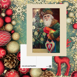 Vintag Old Classic Santa St Nicholas Postkarte