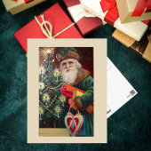 Vintag Old Classic Santa St Nicholas Postkarte